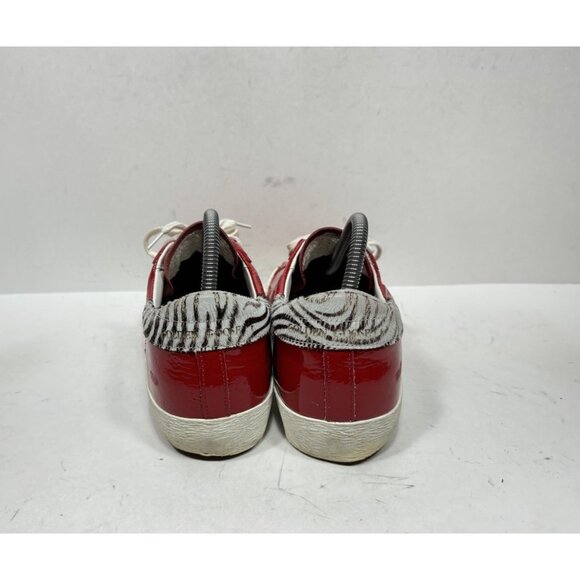 Golden Goose Superstar Red Patent Zebra Women’s Size 10 US / 40 Shoes - Picture 4 of 8